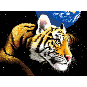 Тигр планета Набір для вишивання бісером ТМ ОЛЕКСАНДРА ТОКАРЕВА 31-1539-НТ