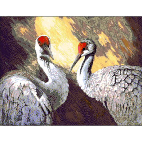 Пара птиц Набор для вышивания бисером ТМ АЛЕКСАНДРА ТОКАРЕВА 36-2040-НП
