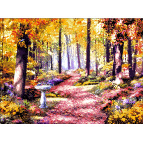 Лесной пейзаж Набор для вышивания бисером ТМ АЛЕКСАНДРА ТОКАРЕВА 47-3008-НЛ