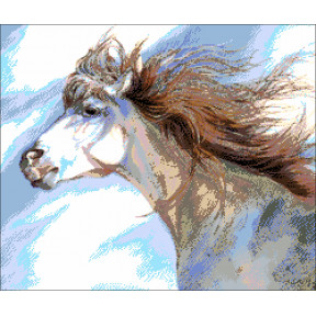 Бегущая лошадь Набор для вышивания бисером ТМ АЛЕКСАНДРА ТОКАРЕВА 28-1794-НБ