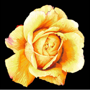Жовта троянда Набір для вишивання бісером ТМ ОЛЕКСАНДРА ТОКАРЕВА 29-2116-НЖ
