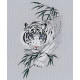 Білий тигр Набір для вишивання хрестиком Овен 1438 фото