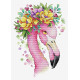 Летний фламинго Набор для вышивки крестом МП Студия В-547 фото