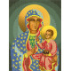 Ікона Божої Матері Ченстоховська Схема для вишивання бісером Картини бісером S-228
