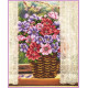 Цветы у окна Схема для вышивки бисером Картины бисером S-231