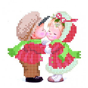 Рисунок на ткани Повитруля Б1 12 Новогодний поцелуй