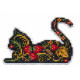 Магніт.Кішка Набір для вишивання хрестиком Овен 1450 фото