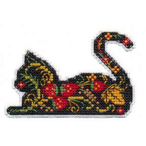 Магніт.Кішка Набір для вишивання хрестиком Овен 1450