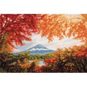 Япония. гора Фудзияма Набор для вышивки крестом Panna PR-7240