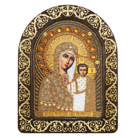 Образ Преподобной Богородицы Казанской Набор для вышивки икон в