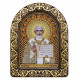 Святой Николай Чудотворец Набор для вышивки икон в рамке-киоте