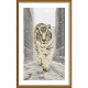 Сніговий тигр Набір для вишивання хрестиком Нова Слобода СР6249