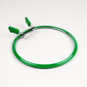 Пяльцы Nurge (зеленые) 160-1 пружинные для вышивания и штопки, диаметр 195 мм, 7,7 мм