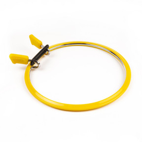 Пяльцы Nurge (желтые) 160-2 пружинные для вышивания и штопки, диаметр 126 мм, 5 мм
