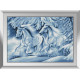 Снігові коні. Dream Art . Набір алмазного живопису (квадратні, повна) 31727