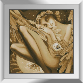 Спящий ангел. Dream Art. Набор алмазной мозаики (квадратные, полная) 31737