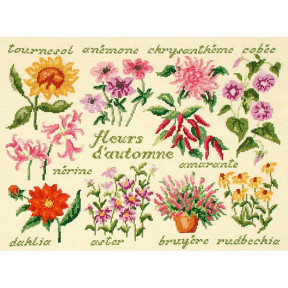 Осінні квіти Схема для вишивання хрестиком Lucas Creations