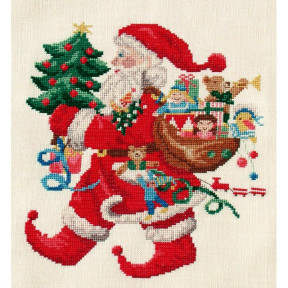 Санта Клаус Схема для вышивания крестом Lucas Creations NL01-C