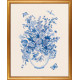 Блакитні квіти Набір для вишивання хрестиком Eva Rosenstand