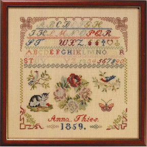 Anna Thies 1859 Набор для вышивания крестом Permin 39-5301