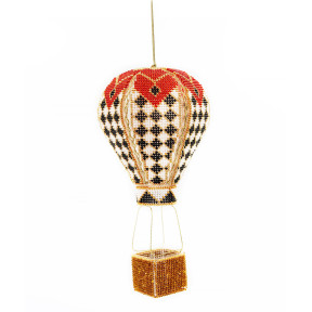 Воздушный шар Набор для вышивания бисером объемной новогодней игрушки Golden Key N-054