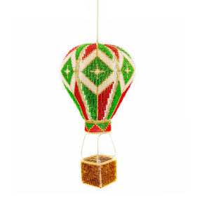 Воздушный шар Набор для вышивания бисером объемной новогодней игрушки Golden Key N-056