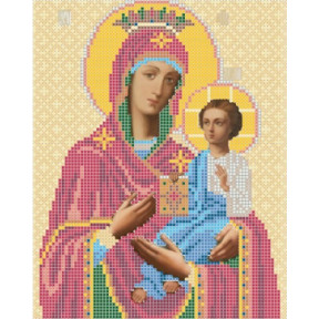 Рисунок на ткани Повитруля Б3 10 Божией Матери Троеручица фото