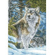 Волк Канва с нанесенным рисунком для вышивки крестом Світ можливостей 30.604СМД