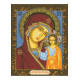 Казанська Божа мати Канва з нанесеним малюнком для вишивання хрестом Світ можливостей 401СМД