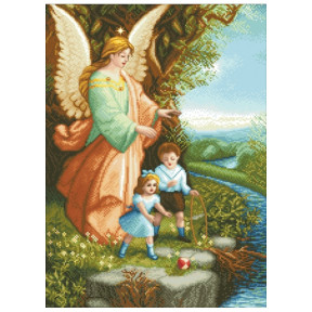 Ангел Хранитель Канва з нанесеним малюнком для вишивання