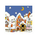 Зимний город Канва с нанесенным рисунком для вышивки крестом Світ можливостей 525СМД