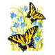 Желтые бабочки Канва с нанесенным рисунком Світ можливостей 571СМД