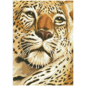 Леопард Канва з нанесеним малюнком для вишивання хрестиком Світ
