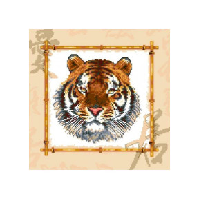 Тигр Канва з нанесеним малюнком для вишивання хрестиком Світ