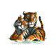 Тигри Канва з нанесеним малюнком для вишивання хрестиком Світ можливостей 731СМД