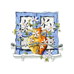 Окошко Канва з нанесеним малюнком для вишивання хрестиком Світ можливостей 744СМД