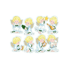 Ангелочки Канва з нанесеним малюнком для вишивання хрестиком Світ можливостей 746СМД