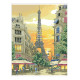 Паризький пейзаж Канва з нанесеним малюнком для вишивання хрестиком Світ можливостей 788СМД