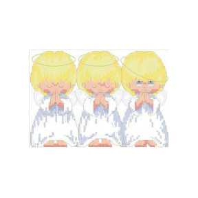 Три ангелочка Канва з нанесеним малюнком для вишивання хрестиком Світ можливостей 806СМД