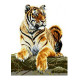 Гордый тигр Канва с нанесенным рисунком для вышивки крестом Світ можливостей 837СМД