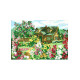 Квітучий будиночок Канва з нанесеним малюнком для вишивання хрестиком Світ можливостей 873СМД