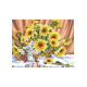 Сонячні квіти Канва з нанесеним малюнком для вишивання хрестиком Світ можливостей 883СМД