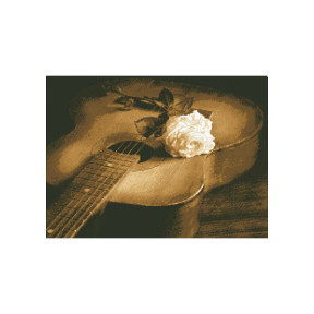 Гитара Канва с нанесенным рисунком для вышивки крестом Світ можливостей 8188СМД
