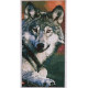 Волк Канва с нанесенным рисунком для вышивки крестом Світ можливостей 8201СМД