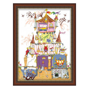 Сказочный дворец Канва с нанесенным рисунком для вышивки крестом Світ можливостей 8221СМД