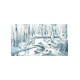 Зимовий ліс Канва з нанесеним малюнком для вишивання хрестиком