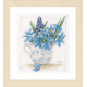 Блакитні квіти Набір для вишивання хрестиком LanArte PN-0164069