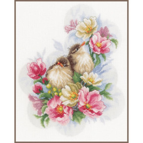 Романтичные цветы Набор для вышивки крестом LanArte PN-0185003