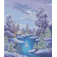 Рисунок на ткани Повитруля Б5 14 Зимняя ночь