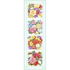 Разнообразие цветов Канва с нанесенным рисунком для вышивки крестом Світ можливостей 1101СМД